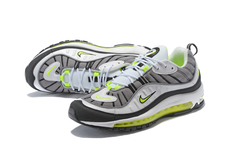 Men Supreme x NikeLab Air Max 98 White Grey Green
